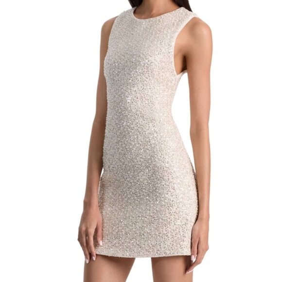 Alice and Olivia Cade Embellished Sleeveless Dress - Picture 4 of 6